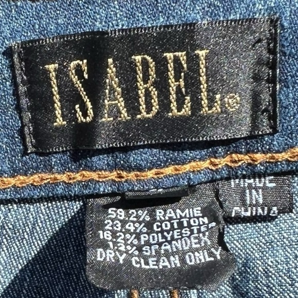 🌻Vintage Y2K Isabel Paisley Rhinestone Embellished Western Bootcut Jeans Size 4 - Picture 8 of 9